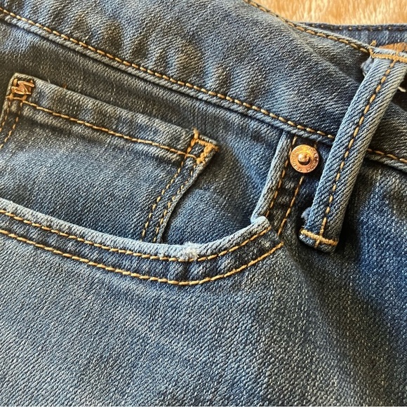 7 For All Mankind Womens Shelby Md Wash Tower Straight Cropped Jeans, 8 Hi Waist - Picture 7 of 16